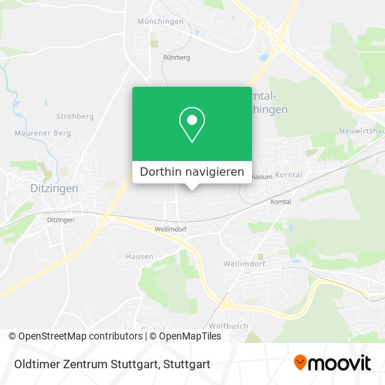 Oldtimer Zentrum Stuttgart Karte