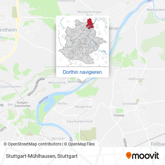 Stuttgart-Mühlhausen Karte