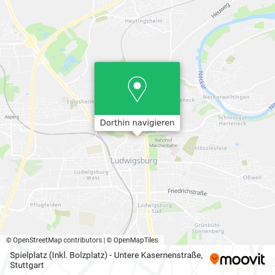 Spielplatz (Inkl. Bolzplatz) - Untere Kasernenstraße Karte