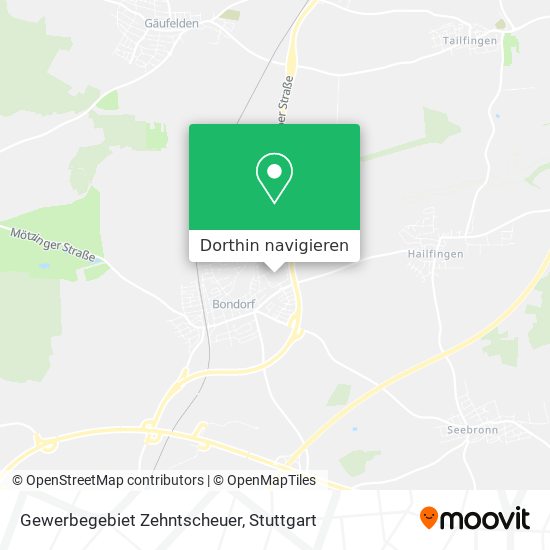 Gewerbegebiet Zehntscheuer Karte