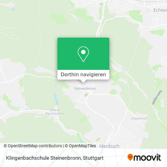 Klingenbachschule Steinenbronn Karte