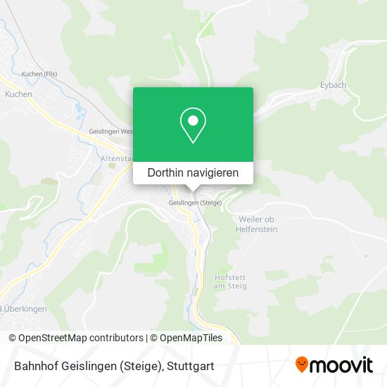 Bahnhof Geislingen (Steige) Karte