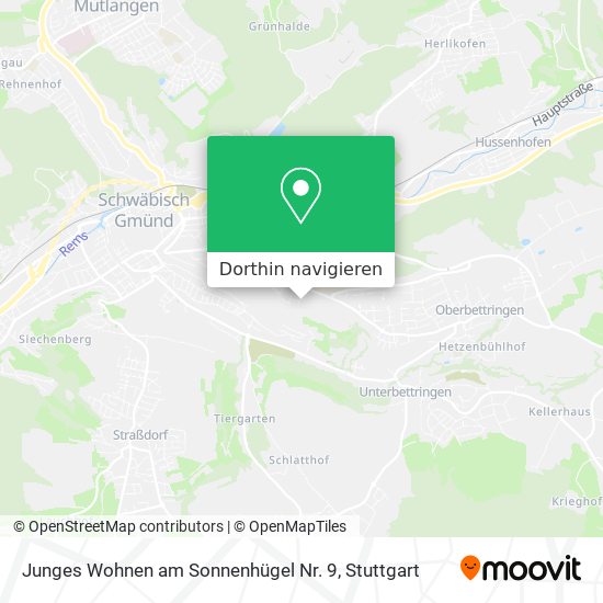 Junges Wohnen am Sonnenhügel Nr. 9 Karte