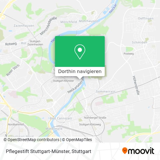 Pflegestift Stuttgart-Münster Karte