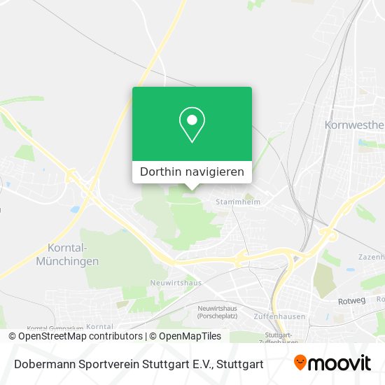 Dobermann Sportverein Stuttgart E.V. Karte
