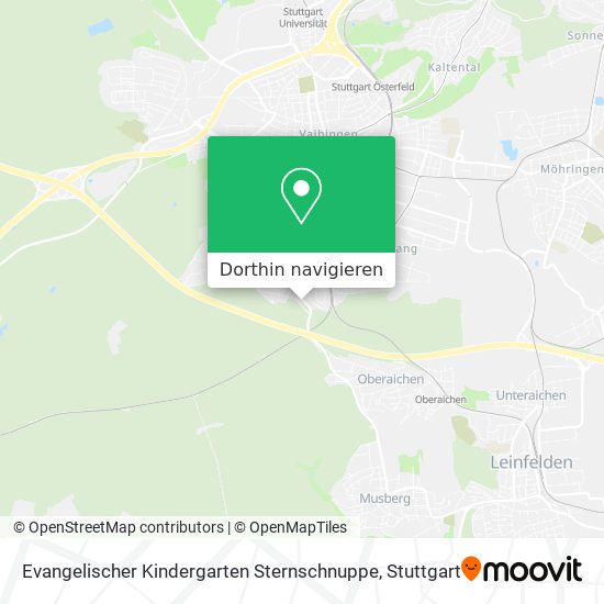 Evangelischer Kindergarten Sternschnuppe Karte