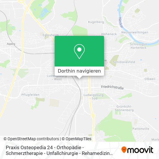 Praxis Osteopedia 24 - Orthopädie - Schmerztherapie - Unfallchirurgie - Rehamedizin Uvm. Karte