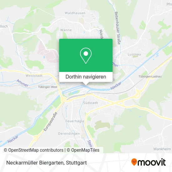 Neckarmüller Biergarten Karte