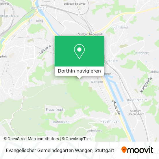 Evangelischer Gemeindegarten Wangen Karte