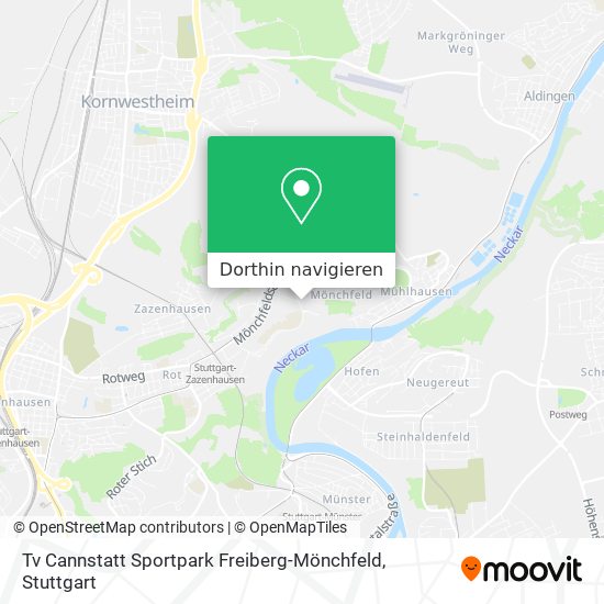 Tv Cannstatt Sportpark Freiberg-Mönchfeld Karte