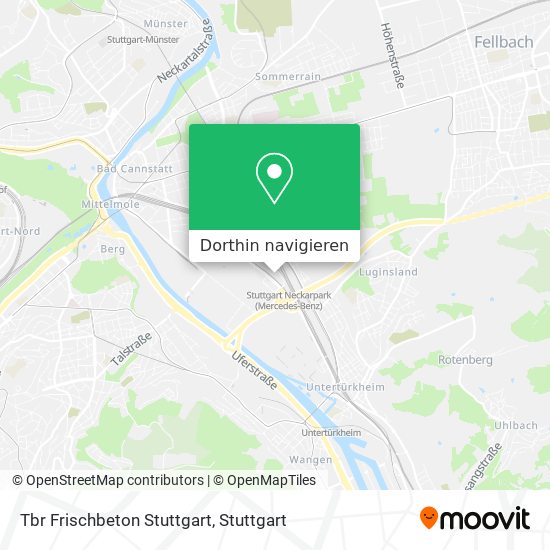 Tbr Frischbeton Stuttgart Karte