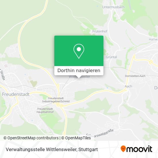 Verwaltungsstelle Wittlensweiler Karte