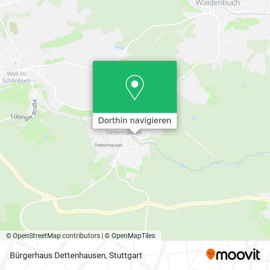 Bürgerhaus Dettenhausen Karte
