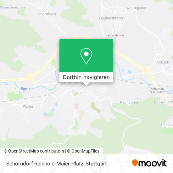 Schorndorf Reinhold-Maier-Platz Karte