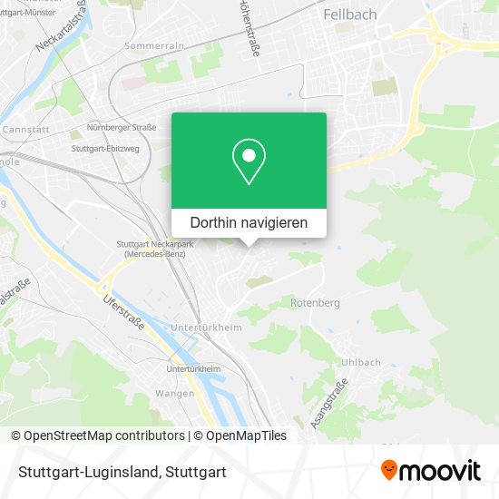 Stuttgart-Luginsland Karte