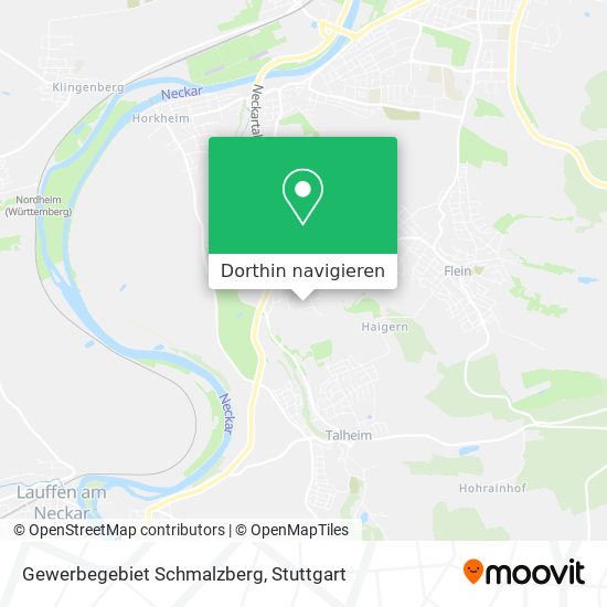 Gewerbegebiet Schmalzberg Karte