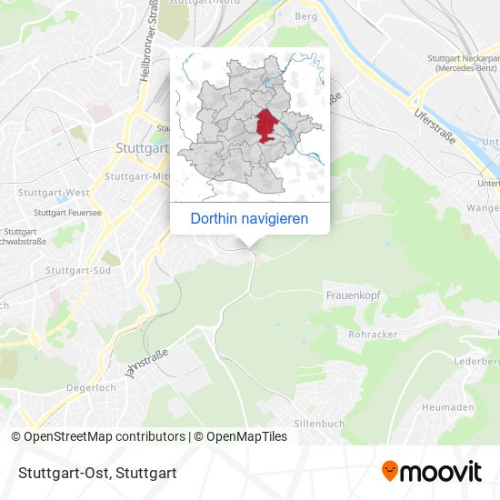 Stuttgart-Ost Karte