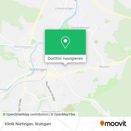 Klinik Nürtingen Karte