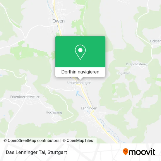 Das Lenninger Tal Karte