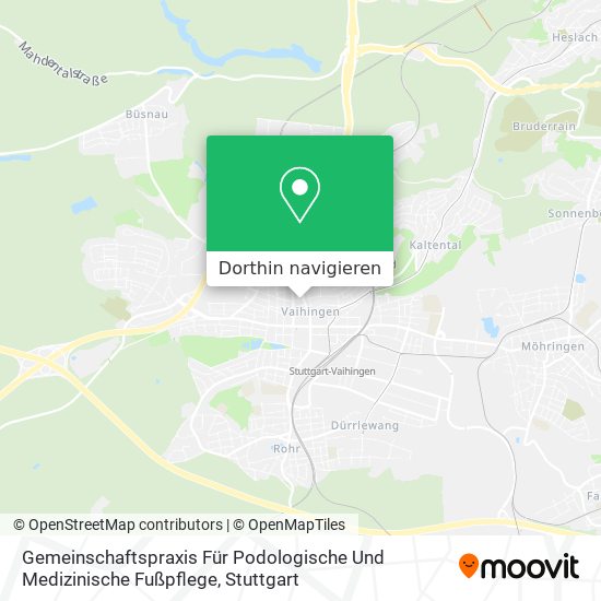 Gemeinschaftspraxis Für Podologische Und Medizinische Fußpflege Karte