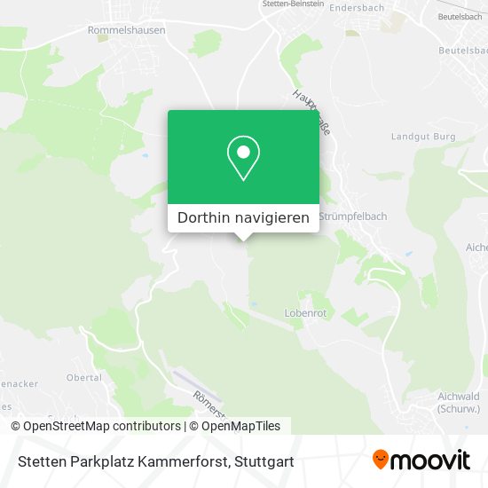 Stetten Parkplatz Kammerforst Karte