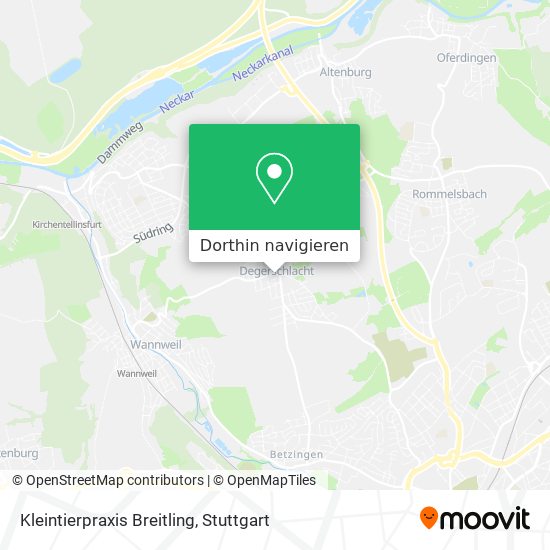 Kleintierpraxis Breitling Karte