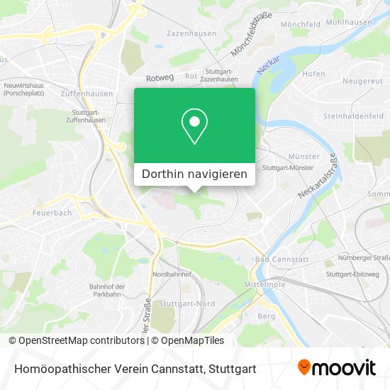 Homöopathischer Verein Cannstatt Karte