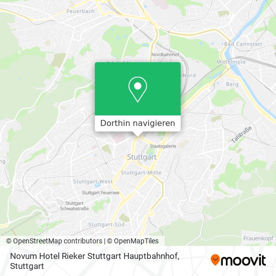 Novum Hotel Rieker Stuttgart Hauptbahnhof Karte