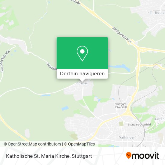 Katholische St. Maria Kirche Karte