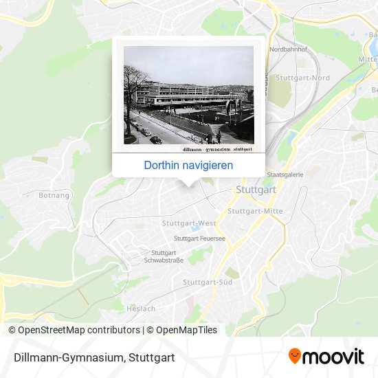 Dillmann-Gymnasium Karte