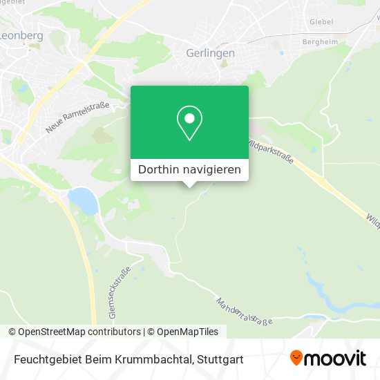 Feuchtgebiet Beim Krummbachtal Karte