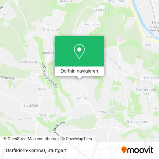 Ostfildern-Kemnat Karte