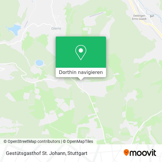 Gestütsgasthof St. Johann Karte