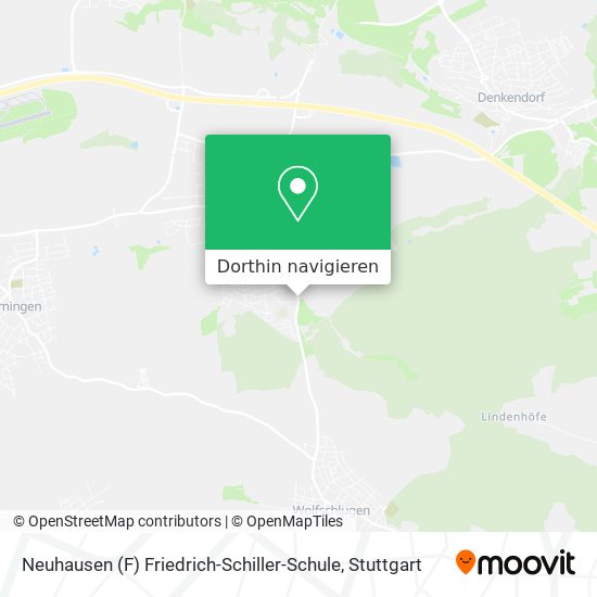 Neuhausen (F) Friedrich-Schiller-Schule Karte