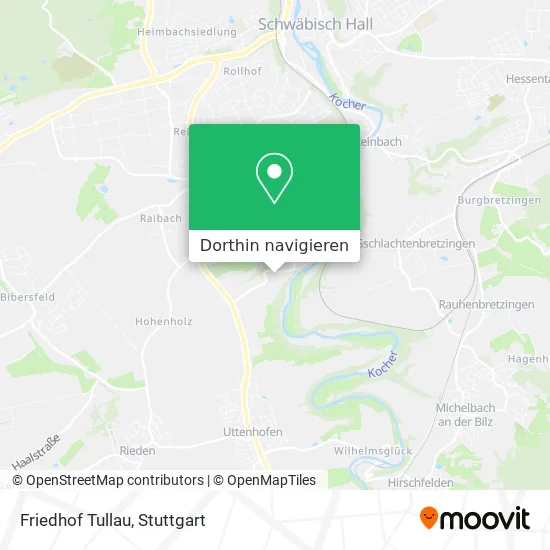 Friedhof Tullau Karte