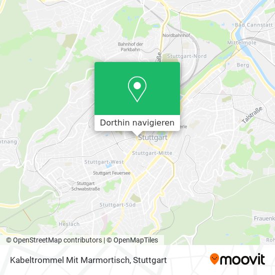 Kabeltrommel Mit Marmortisch Karte