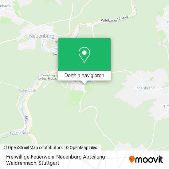 Freiwillige Feuerwehr Neuenbürg Abteilung Waldrennach Karte