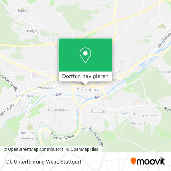 Db Unterführung West Karte