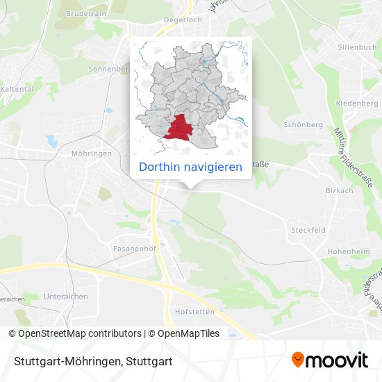 Stuttgart-Möhringen Karte