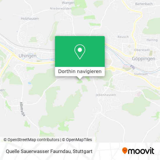 Quelle Sauerwasser Faurndau Karte