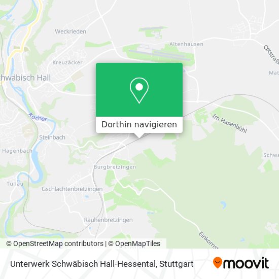 Unterwerk Schwäbisch Hall-Hessental Karte