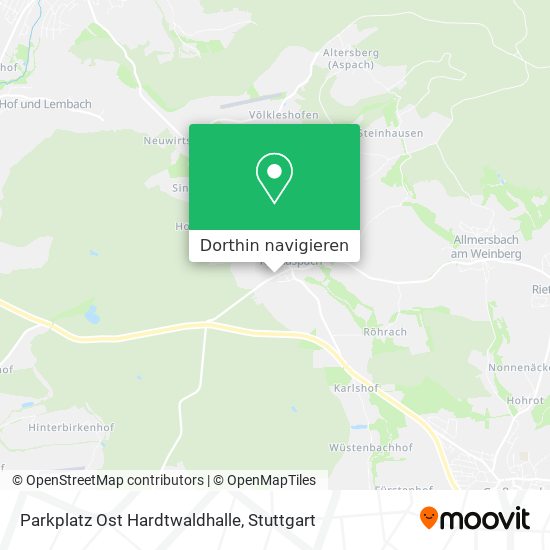 Parkplatz Ost Hardtwaldhalle Karte