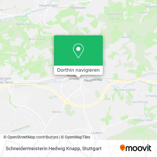 Schneidermeisterin Hedwig Knapp Karte