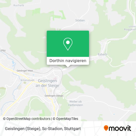 Geislingen (Steige), Sc-Stadion Karte