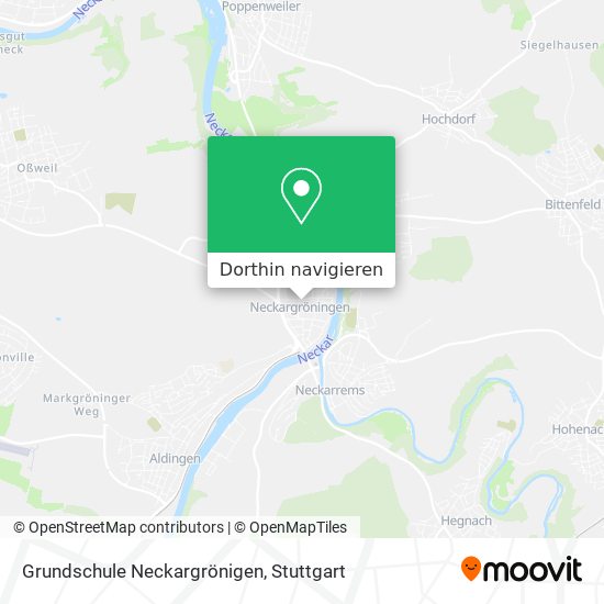 Grundschule Neckargrönigen Karte