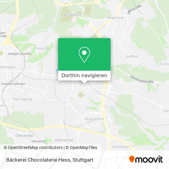 Bäckerei Chocolaterie Hess Karte