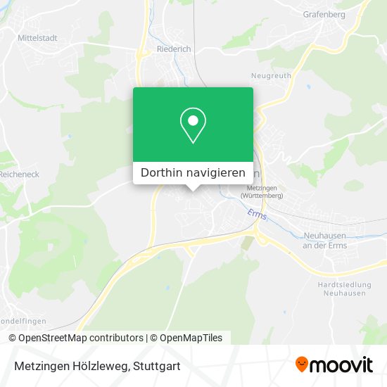 Metzingen Hölzleweg Karte