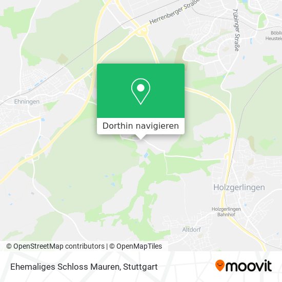 Ehemaliges Schloss Mauren Karte