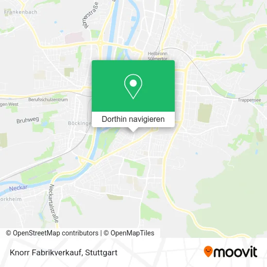 Knorr Fabrikverkauf Karte