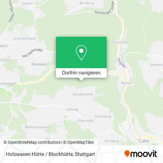 Holzwasen Hütte / Blockhütte Karte